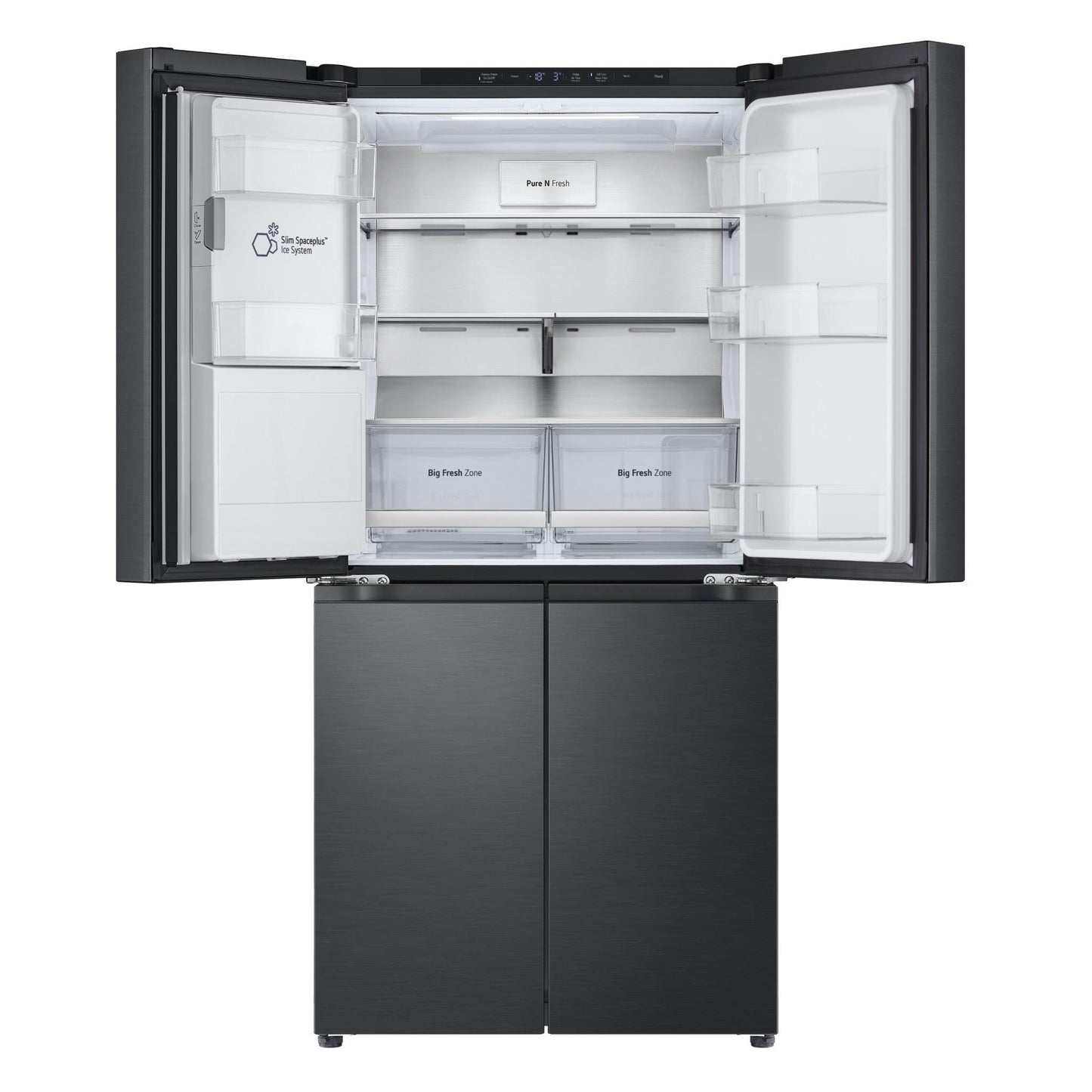 LG GF-L500MBL 506L Slim French Door Fridge (Matte Black) [Plumbed]