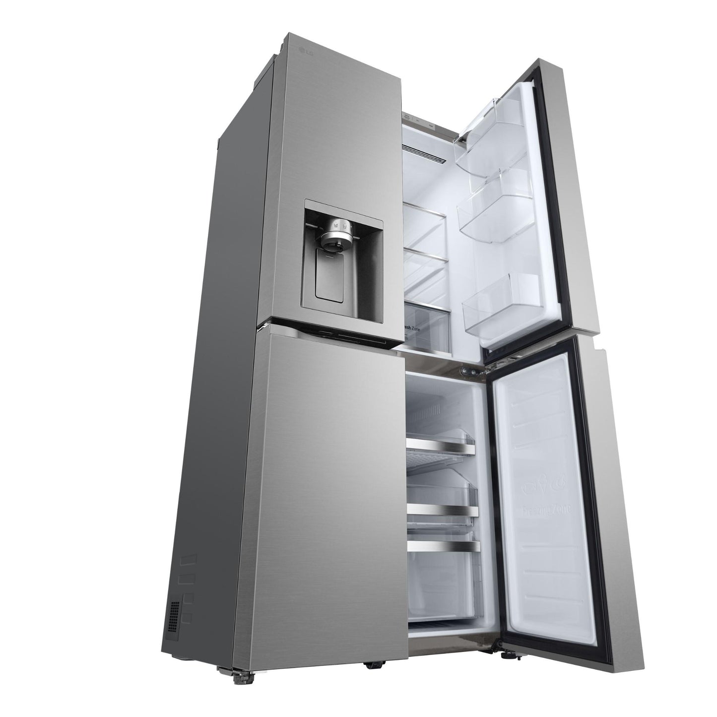 LG GF-L500PL 506L Slim French Door Fridge (Stainless) [Plumbed]