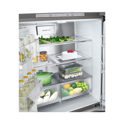 LG GF-L500PL 506L Slim French Door Fridge (Stainless) [Plumbed]