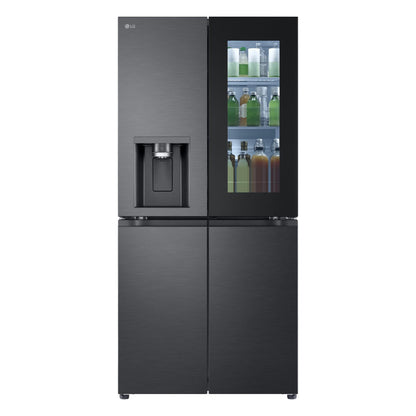 LG GF-V500MBLC 508L Slim French Door Fridge (Matte Black)