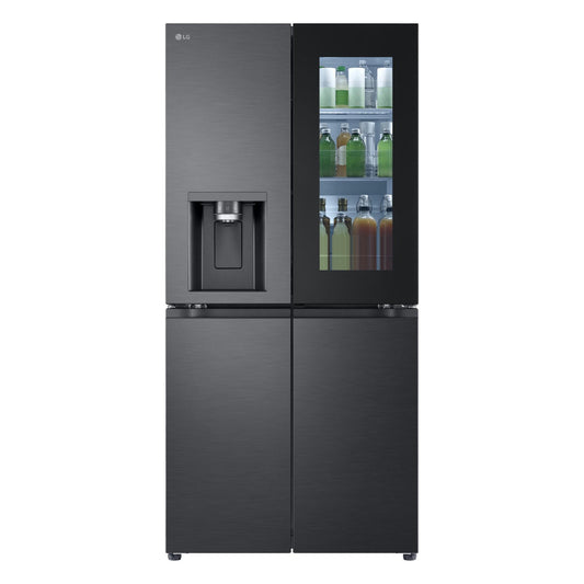 LG GF-V500MBLC 508L Slim French Door Fridge (Matte Black)