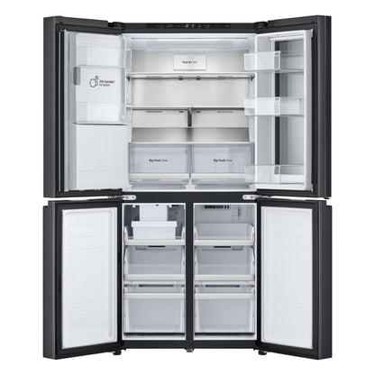 LG GF-V500MBLC 508L Slim French Door Fridge (Matte Black)