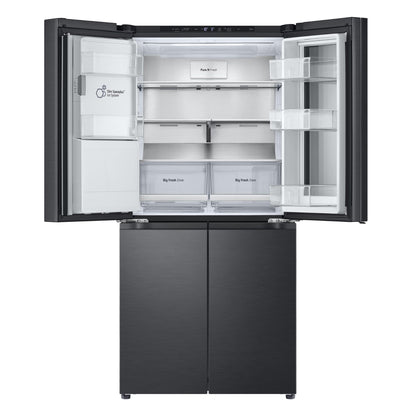 LG GF-V500MBLC 508L Slim French Door Fridge (Matte Black)
