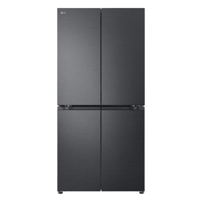 LG GF-B505MBL 530L Basic Slim French Door Fridge (Matte Black)