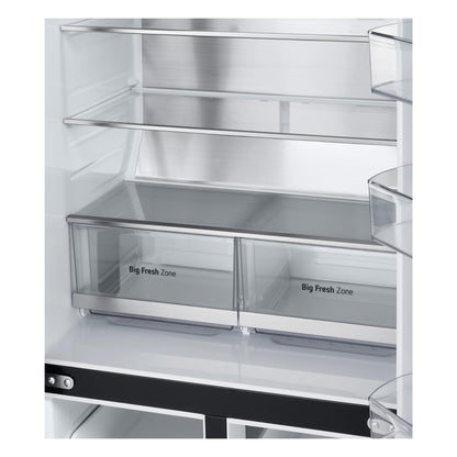 LG GF-B505MBL 530L Basic Slim French Door Fridge (Matte Black)