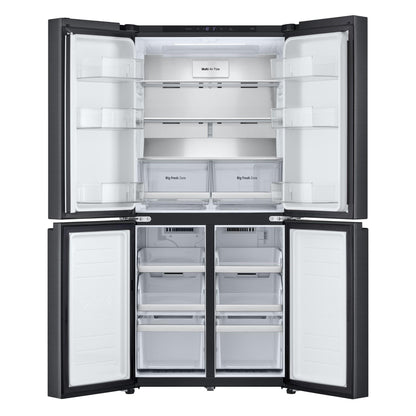 LG GF-B505MBL 530L Basic Slim French Door Fridge (Matte Black)