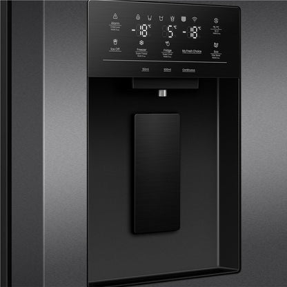 Hisense HRCD483TBW 483L French Door Fridge (Black Steel)