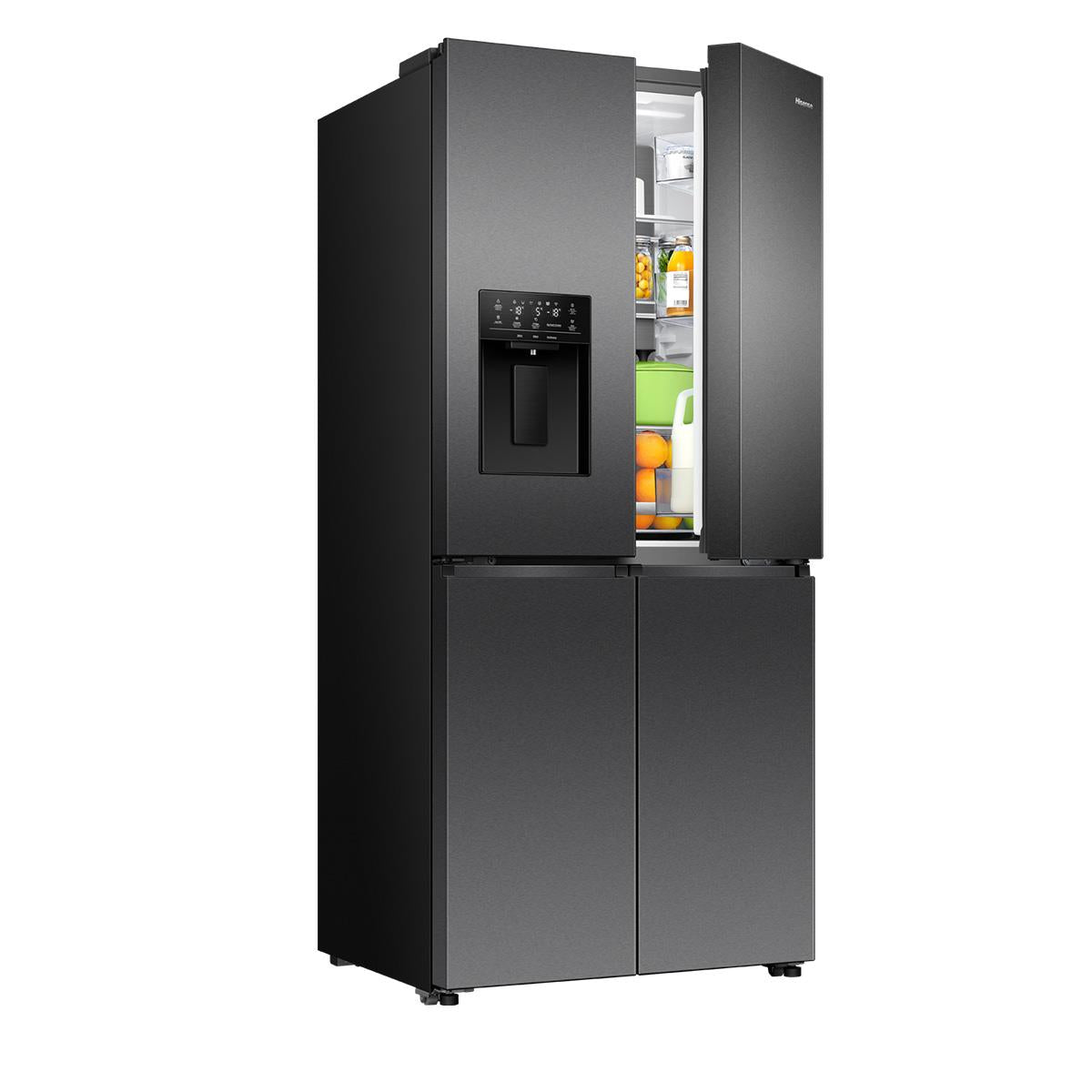 Hisense HRCD483TBW 483L French Door Fridge (Black Steel)