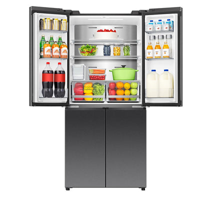 Hisense HRCD483TBW 483L French Door Fridge (Black Steel)