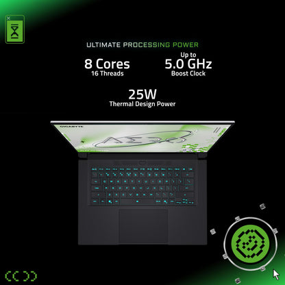 GIGABYTE AERO X16 RTX 5060 Ryzen AI 7 350 Gaming Laptop