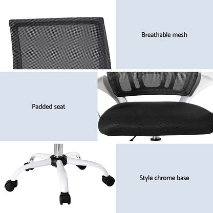 Artiss 2x Office Chair Mesh Computer Chairs Work Study Mid Back