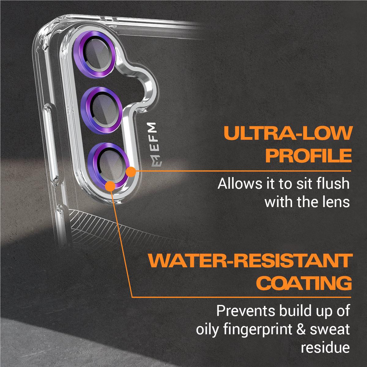 EFM Camera Lens Screen Armour for Galaxy S24+ (Rainbow)