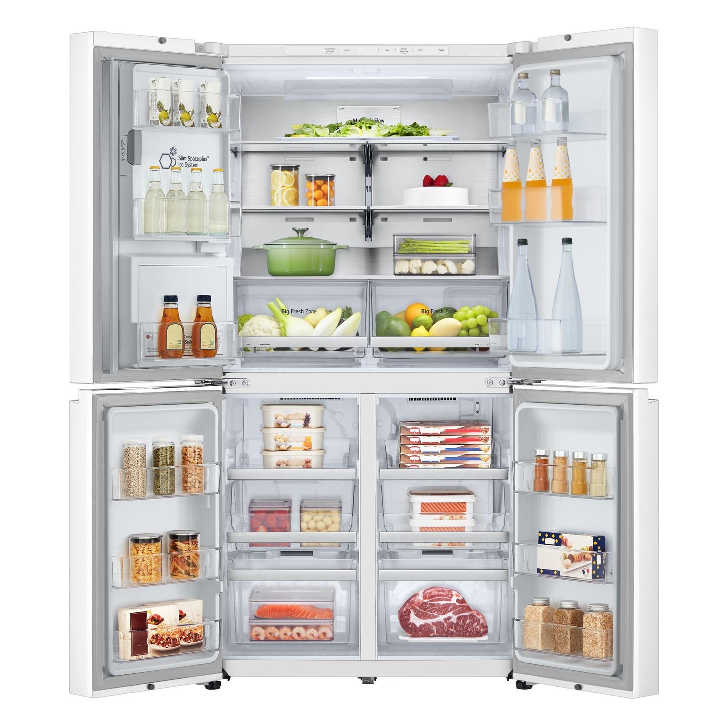 LG GF-L700MWH 637L French Door Fridge (Matte White)
