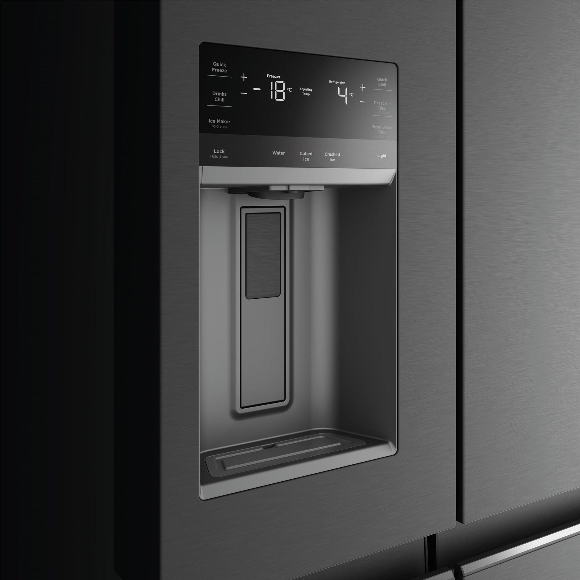 Westinghouse WQE6170BB 609L Quad Door Fridge (Matte Black)