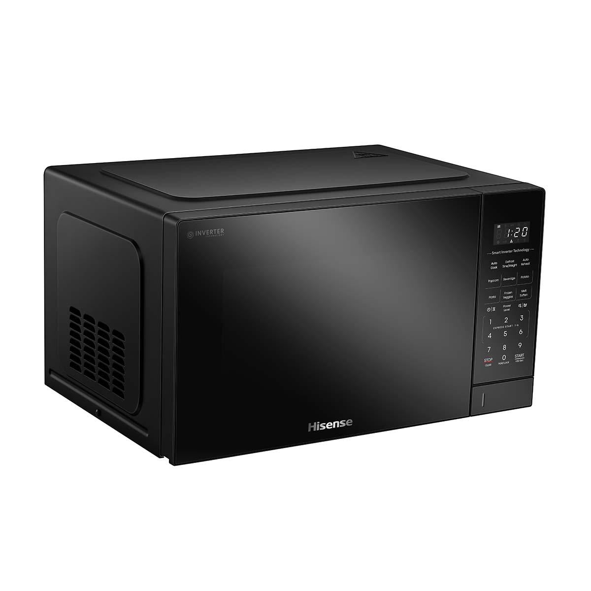 Hisense HMAS3411BMV 34L 1100W Smart Inverter Microwave Oven (Black Mirror)