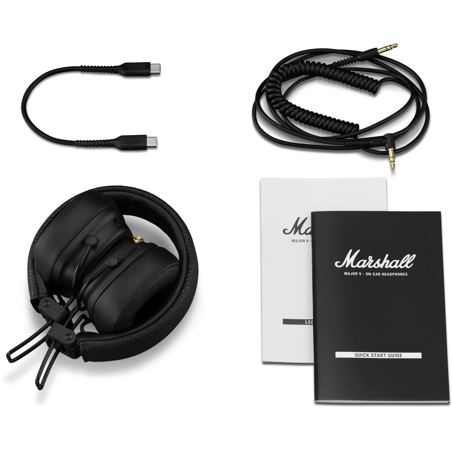 Marshall MAJOR V Wireless On-Ear Bluetooth Headphones (Black)