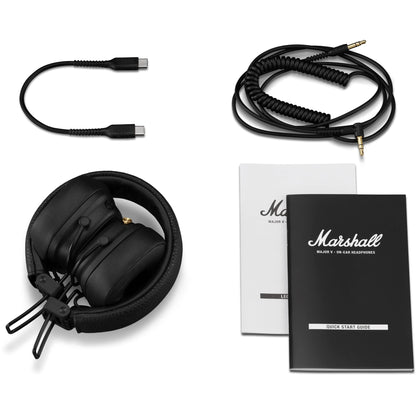 Marshall MAJOR V Wireless On-Ear Bluetooth Headphones (Black)