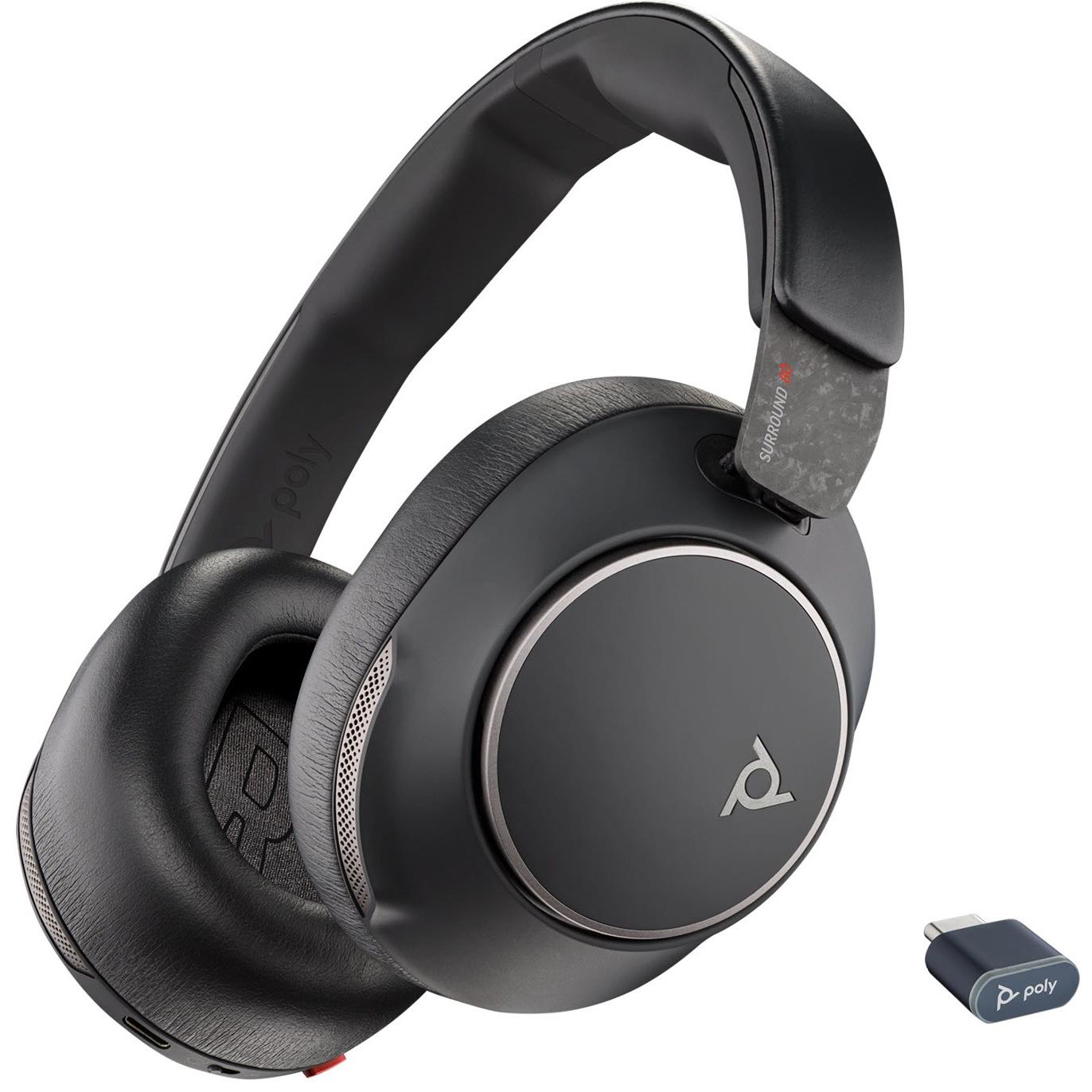 HP Poly Voyager Surround 80 UC Wireless Over-Ear Headphones