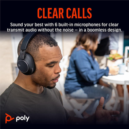HP Poly Voyager Surround 80 UC Wireless Over-Ear Headphones