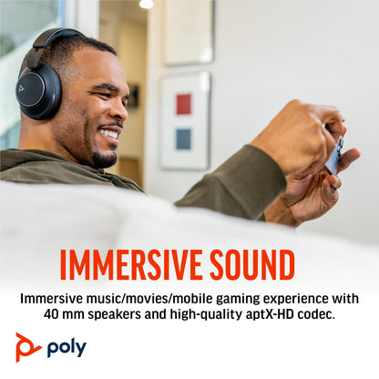 HP Poly Voyager Surround 80 UC Wireless Over-Ear Headphones