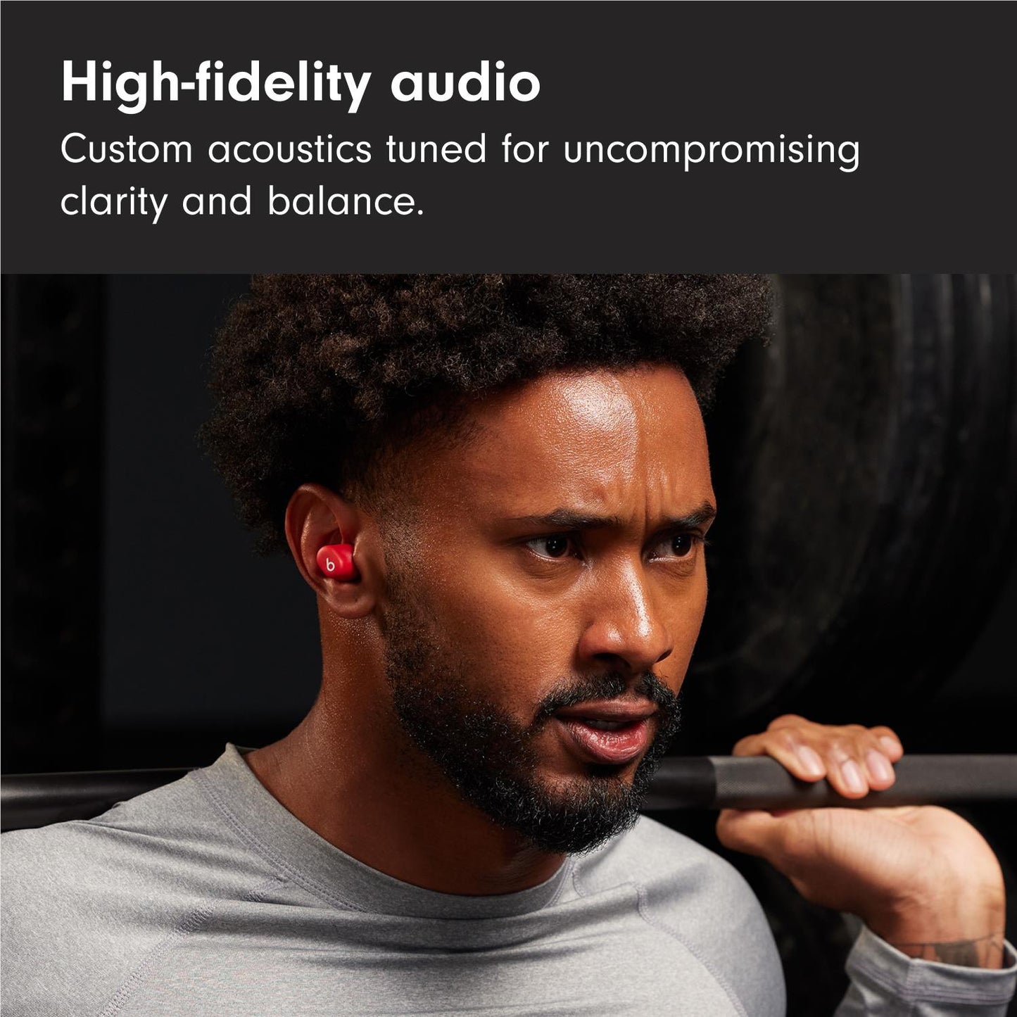 Beats Solo Buds True Wireless Earbuds (Transparent Red)