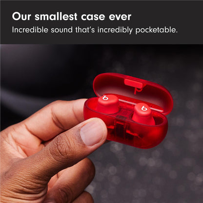 Beats Solo Buds True Wireless Earbuds (Transparent Red)