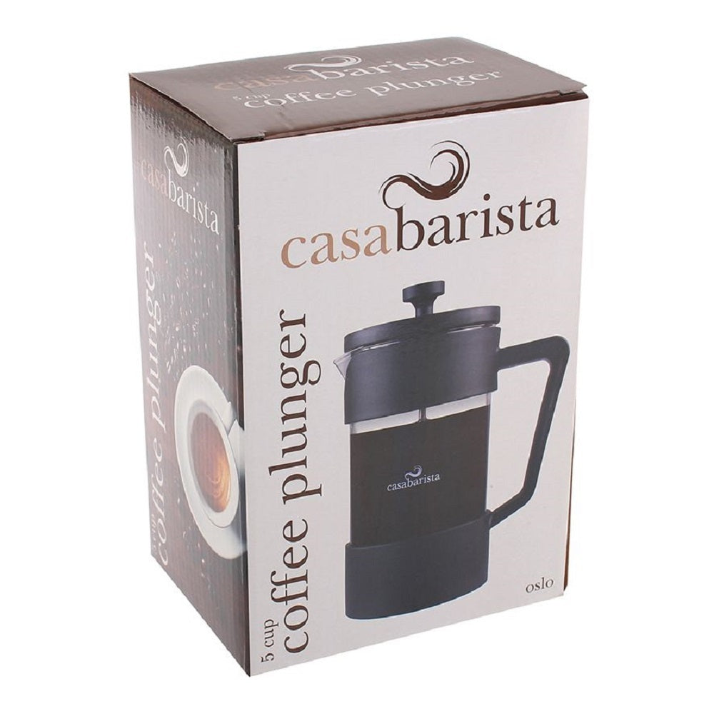 Casabarista Oslo Coffee Plunger - 5 Cup 600ml Black