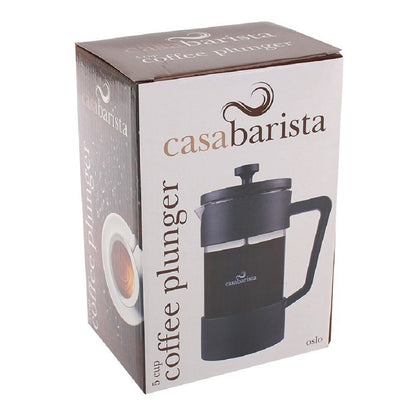 Casabarista Oslo Coffee Plunger - 5 Cup 600ml Black