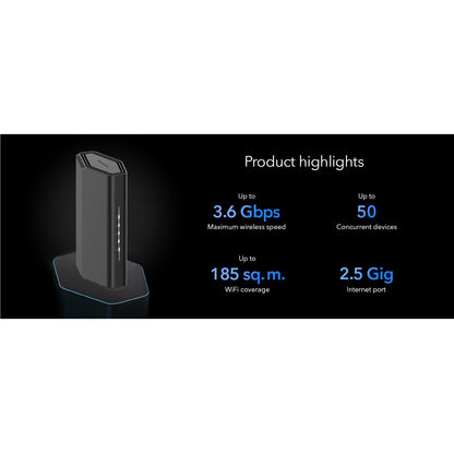 NETGEAR Nighthawk® Wi-Fi 7 BE3600 Dual-Band WiFi 7 Router
