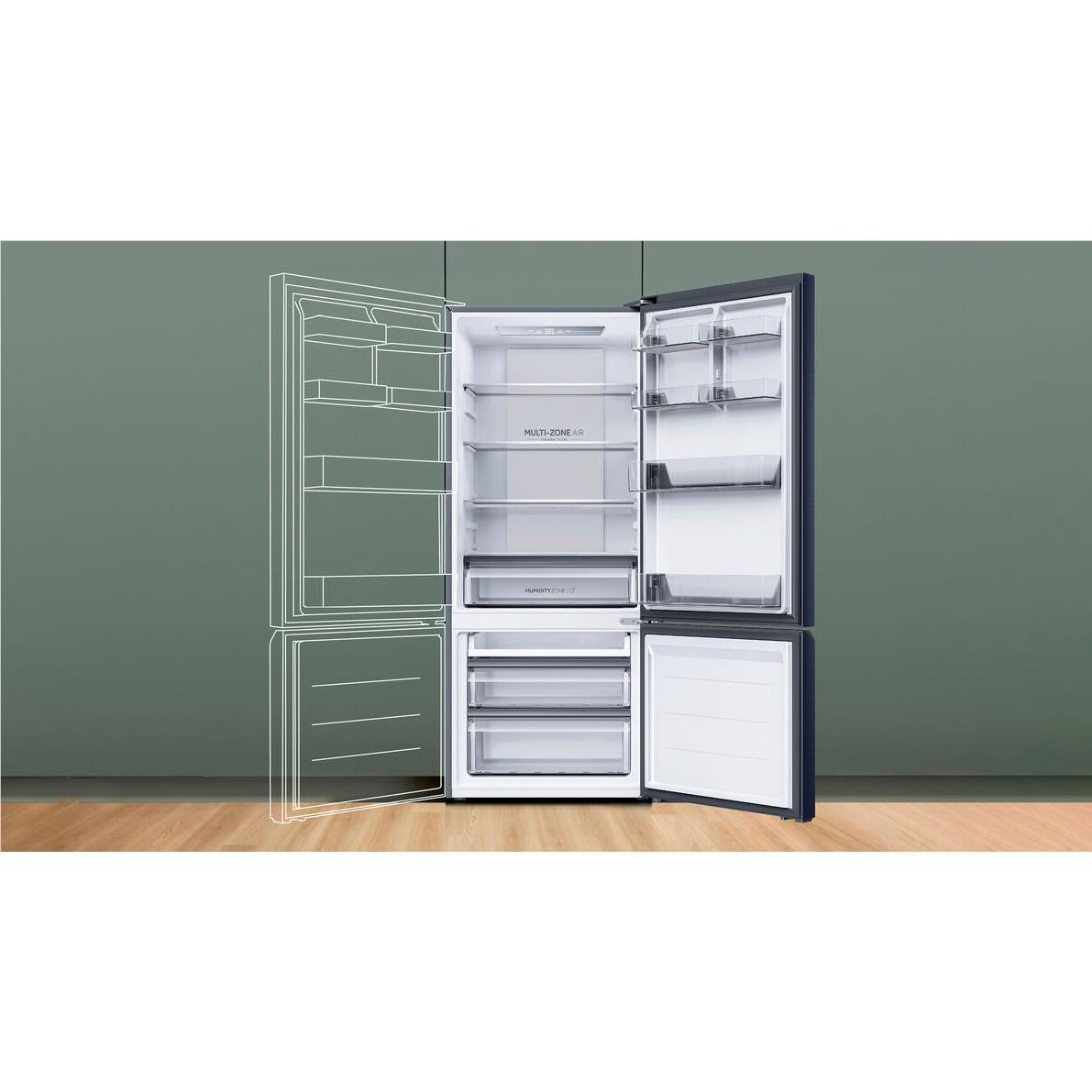 Haier HRF420BEC 433L Bottom Mount Fridge