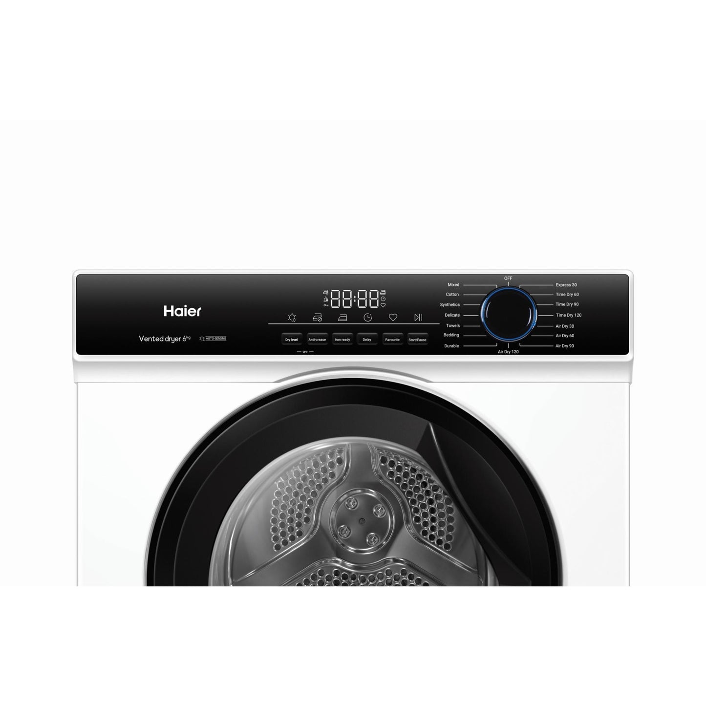 Haier HDV60AWW1 6kg Sensor Vented Dryer