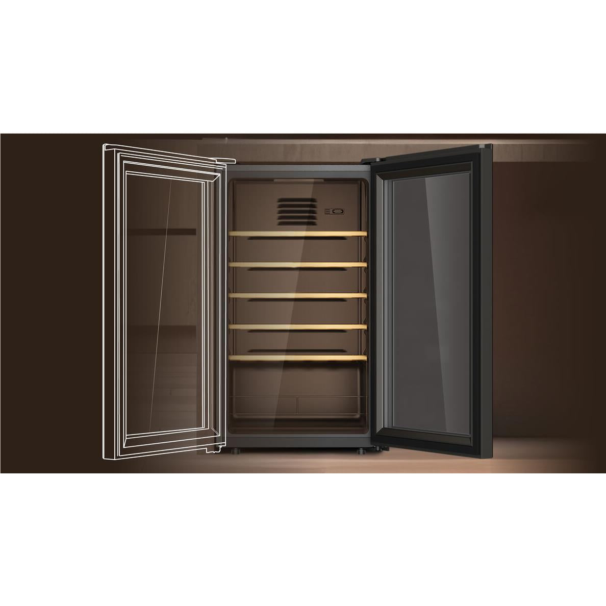 Haier HWC90UC Wine Cabinet (33 Bottles)