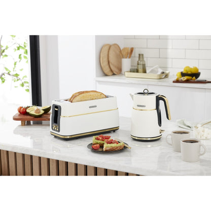Morphy Richards Signature 1.5 L Electric Kettle Rapid Boil Soft Gold Matte White