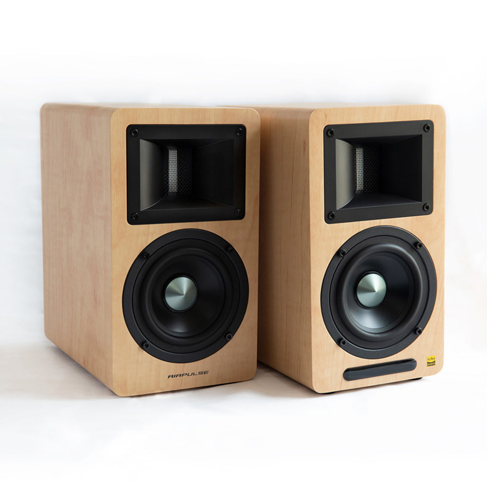 Airpulse A80 Active Bookshelf Speaker System (Pine)