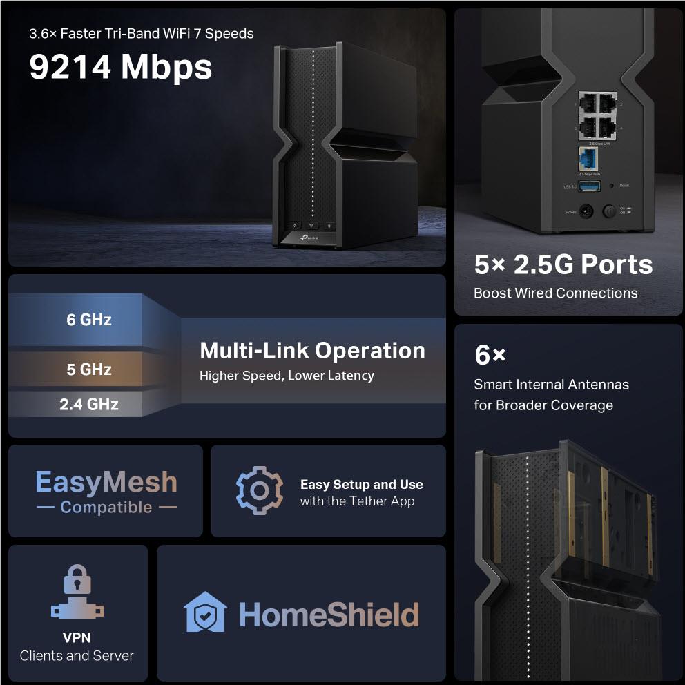 TP-Link Archer BE550  Wi-Fi 7 Router