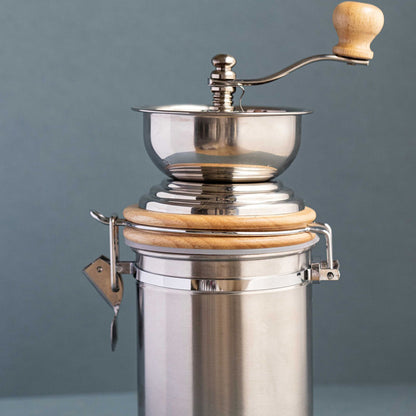 La Cafetiere 25cm Manual Stainless Steel Coffee Grinder (Silver)