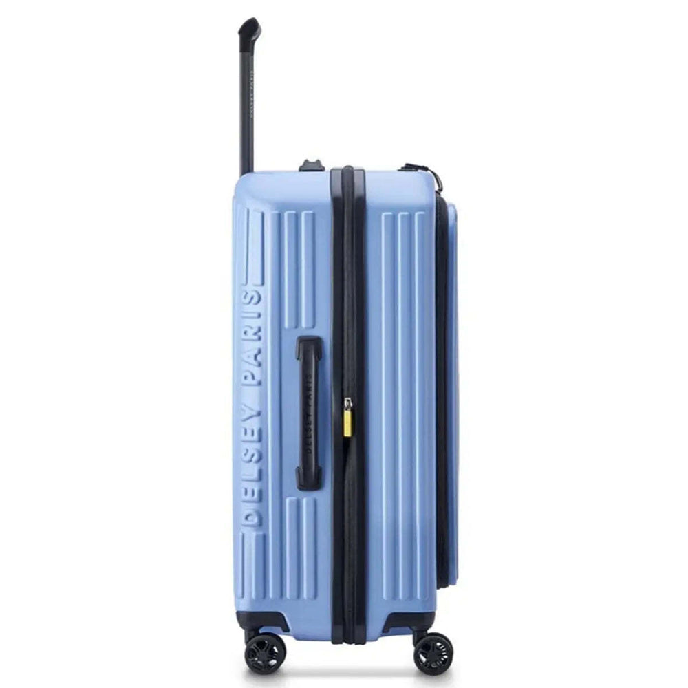 Delsey Securtime Zip 66 cm Top Opening 4-Wheel Expandable Suitcase - Lavender Blue