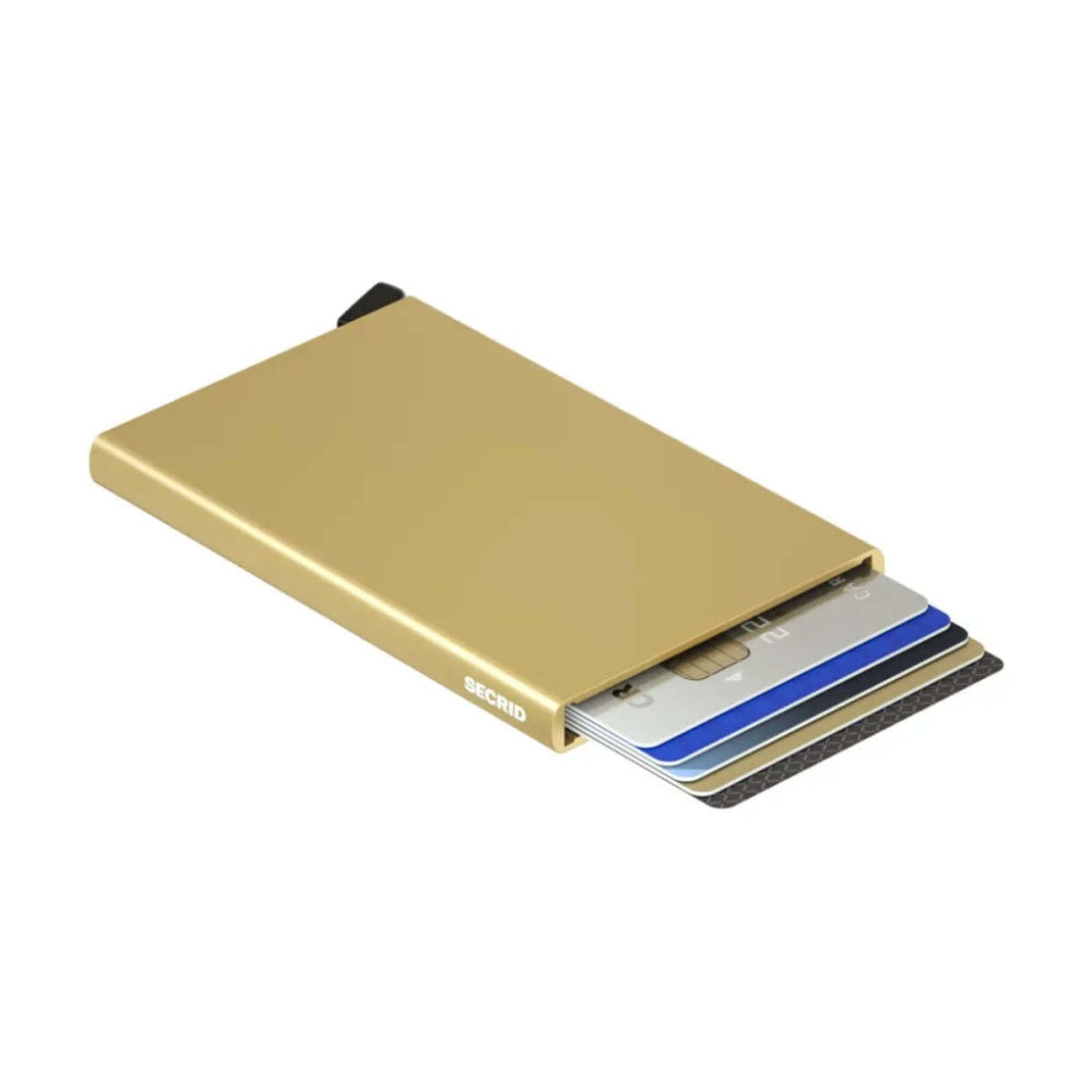 Secrid Cardprotector Compact RFID Aluminium Cards Wallet Gold