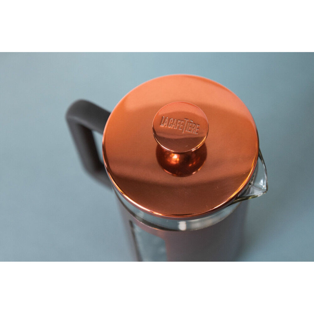 La Cafetiere Pisa 3-Cup 350ml Stainless Steel Glass French Press (Copper)