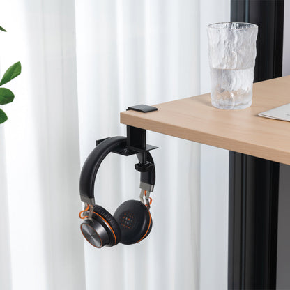 Desky Foldable Headphone Hook - Black