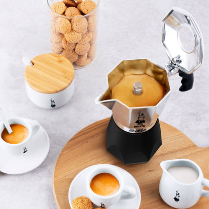 Bialetti Brikka 2 Cup Espresso Maker - Silver and Black