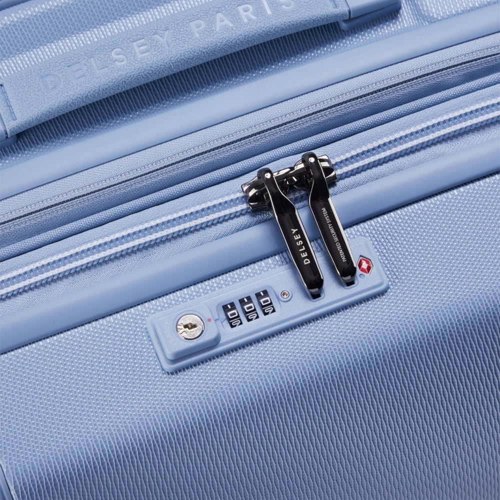 Delsey Chatelet Air 2.0 Checked-In Luggage Suitcase W/ TSA Lock Light Blue 66 cm