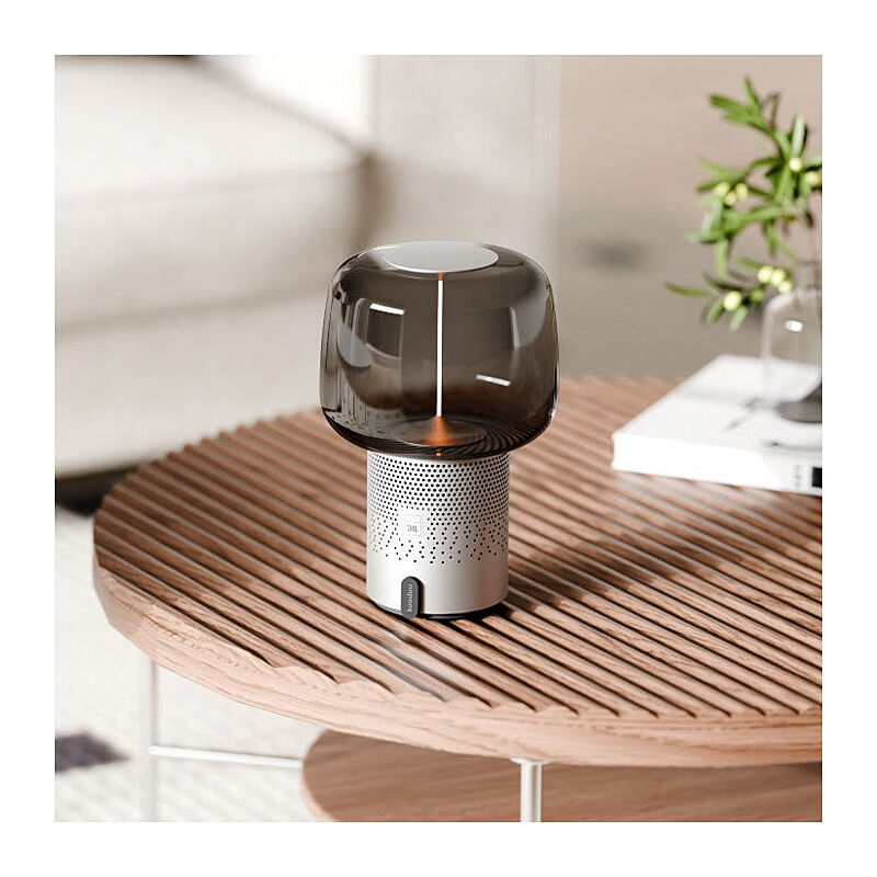 Kooduu Serena Play Lamp/Bluetooth Speaker in Frosted Silver