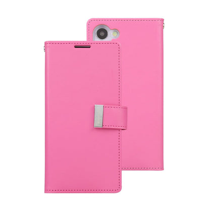Goospery Rich Diary for Galaxy S23 Ultra - Hot Pink
