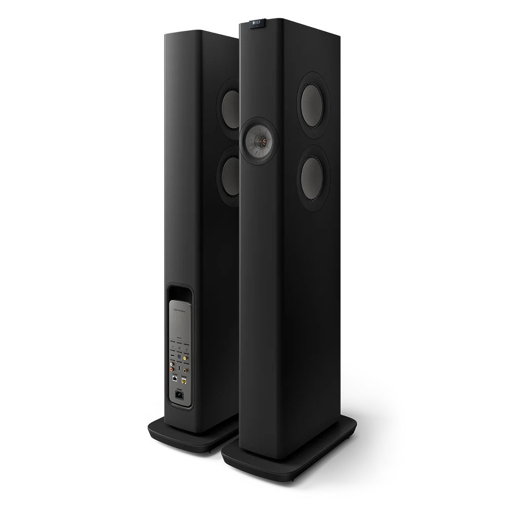 KEF LS60 Wireless Hifi Speakers Pair (Carbon Black)