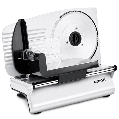 Pronti Electric Deli and Food Slicer 200W with 2 Blades - White