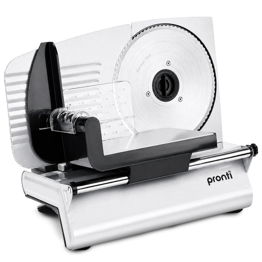 Pronti Electric Deli and Food Slicer 200W with 2 Blades - White