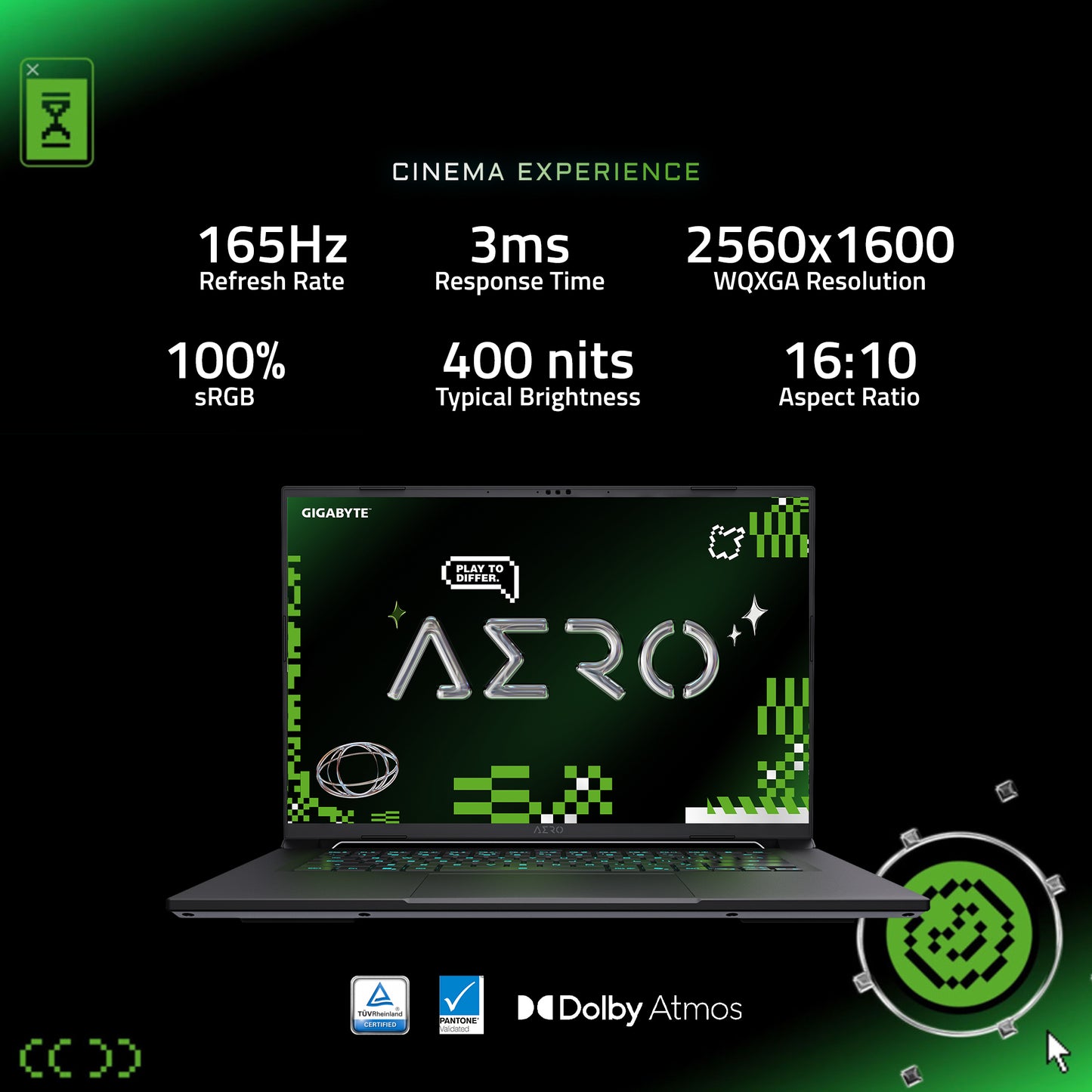GIGABYTE AERO X16 | RTX 5060 | Ryzen Al 7 350 | Gaming Laptop