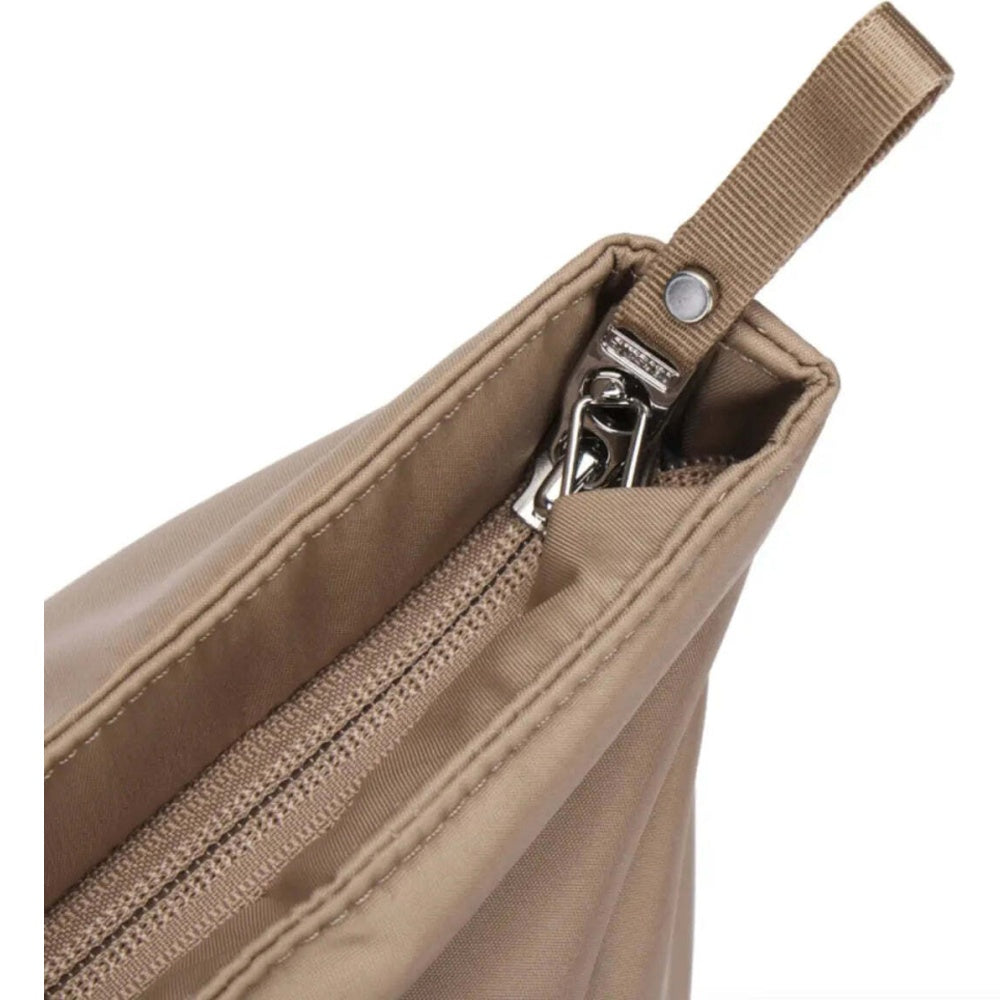 Pacsafe W Anti-Theft RFID Blocking Carryall 13" Laptop Tote Bag Taupe