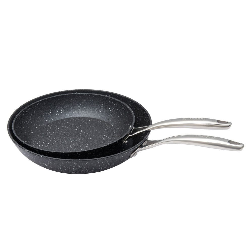 Westinghouse 2pc Frypan Set 24/28cm – Multi-Layer Non-Stick (Black)